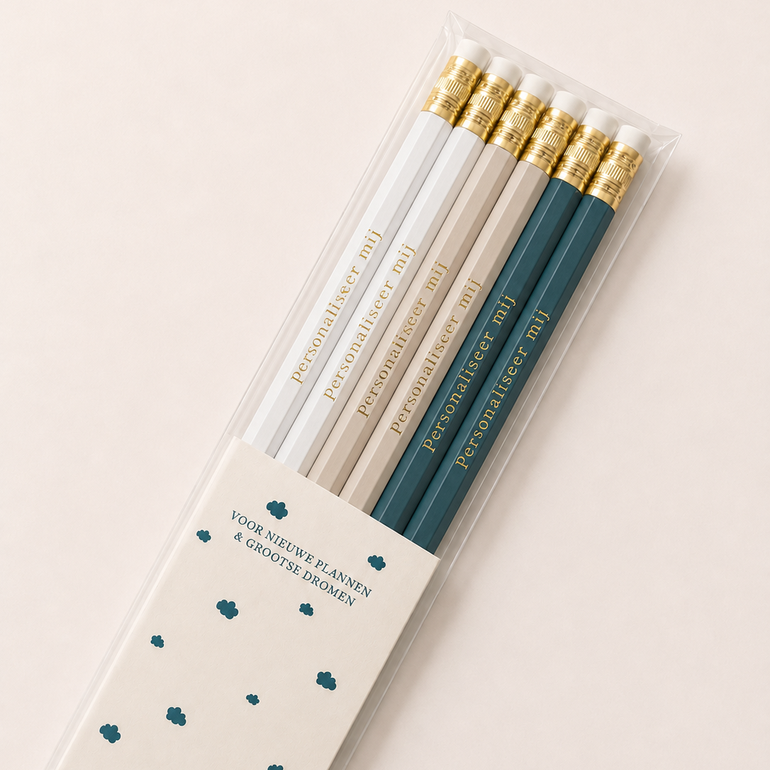 Pack van 6 ⎜ Soft Teal