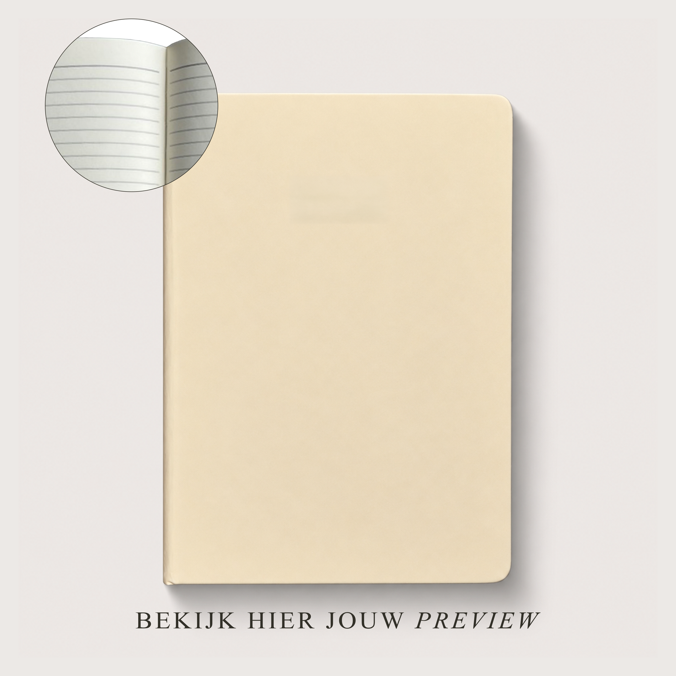 Notitieboek ⎮ Creme ⎮ Gelinieerd