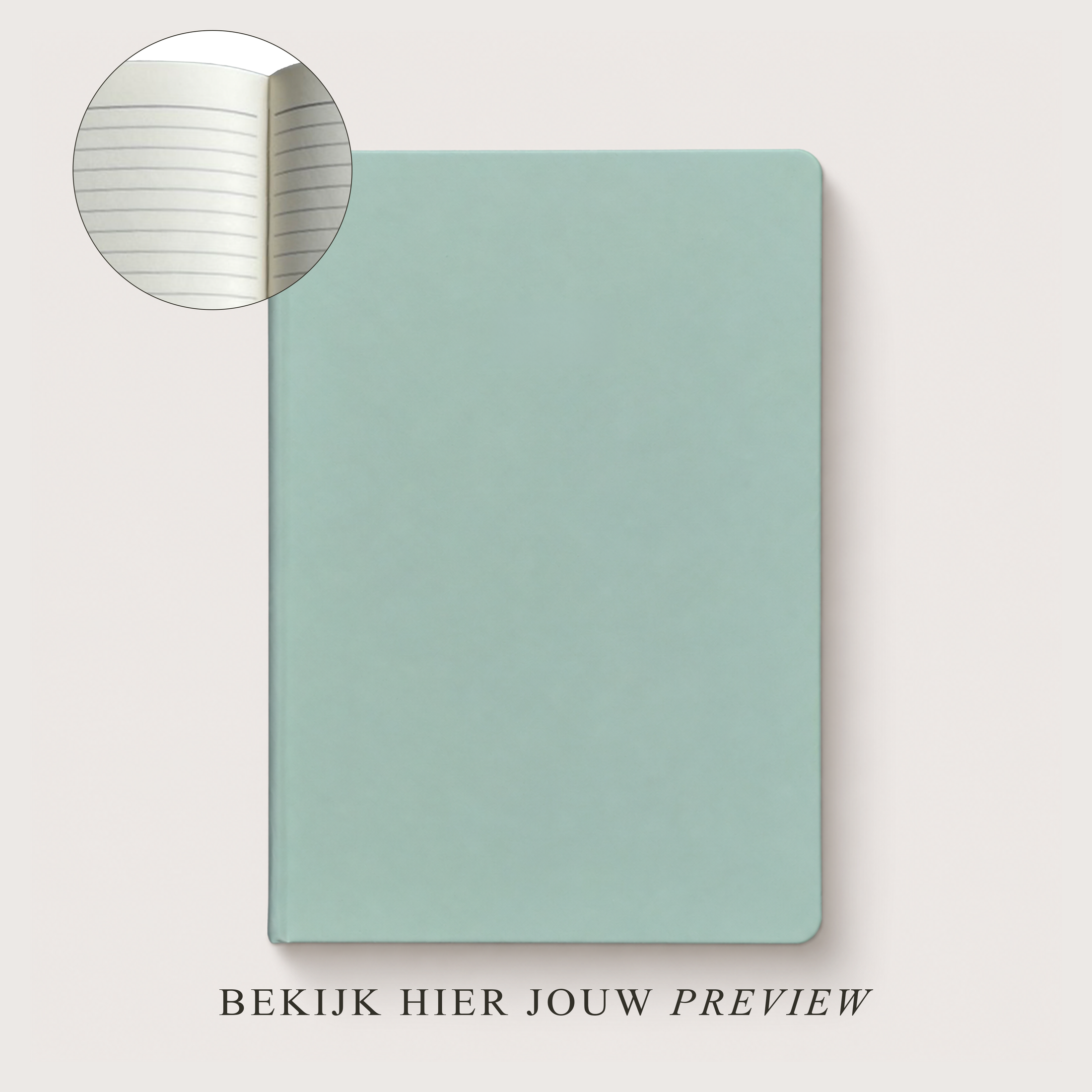 Notitieboek ⎮ Mint ⎮ Gelinieerd