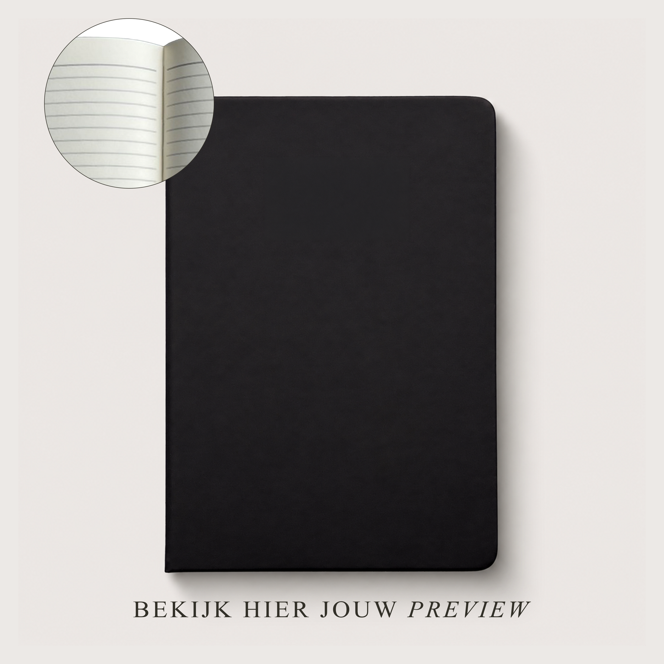 Notitieboek ⎮ Classic Black ⎮ Gelinieerd