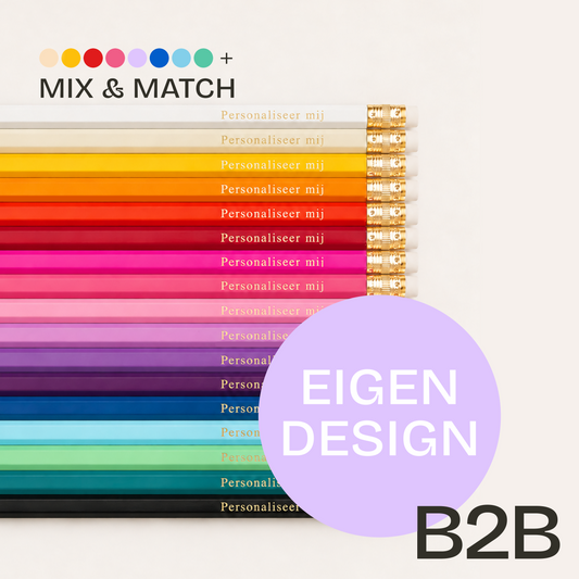 Standaard potloden ⎥ Eigen ontwerp ⎥ Vanaf 30 stuks ⎥ B2B
