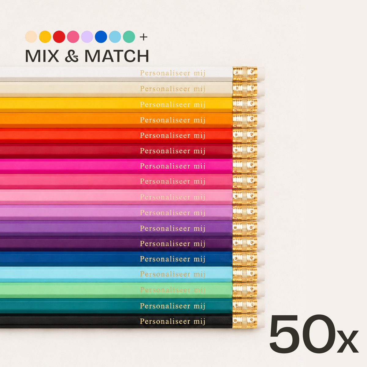 Pack van 50 ⎜ Kies je kleuren