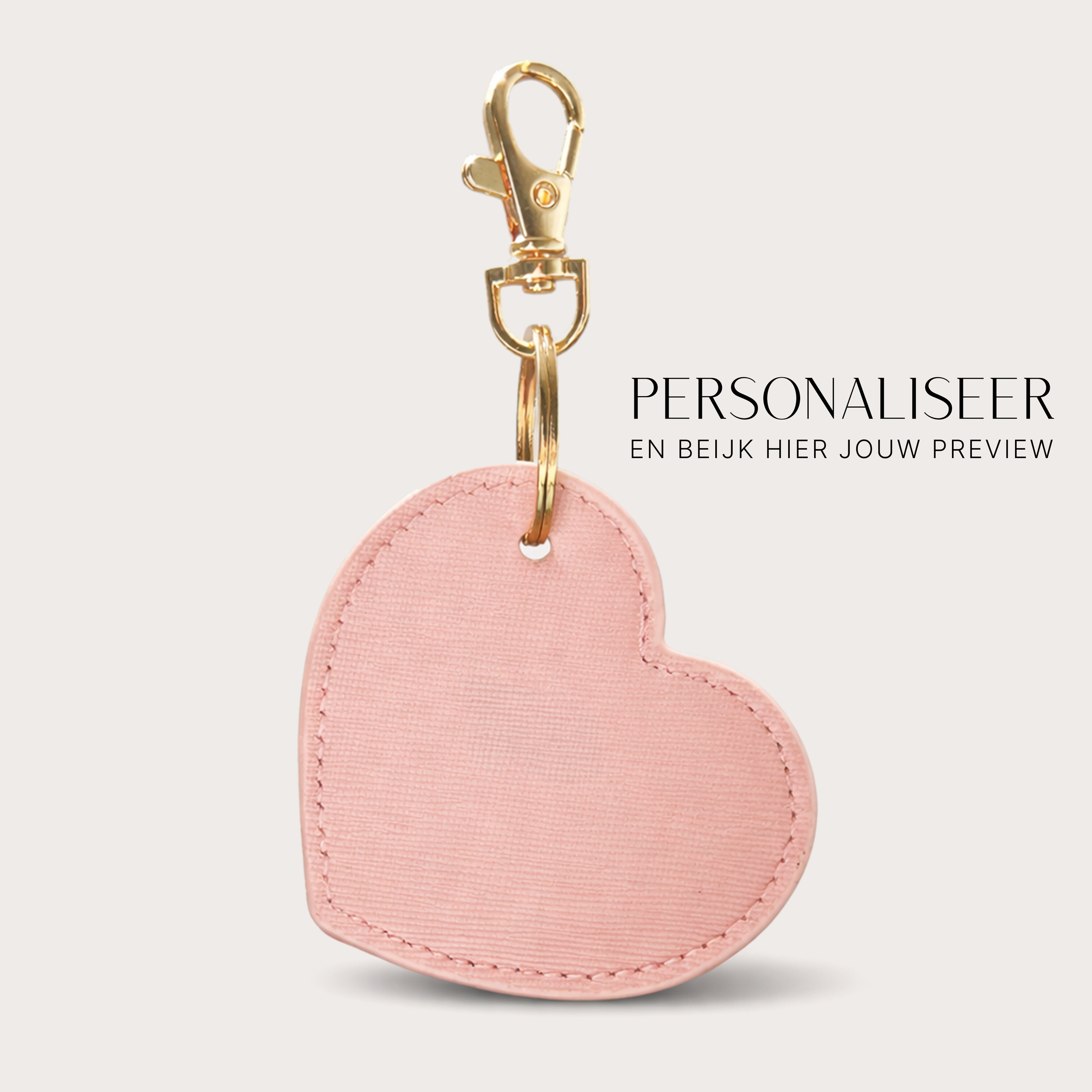 Sleutelhanger Hart ⎮ Soft Pink