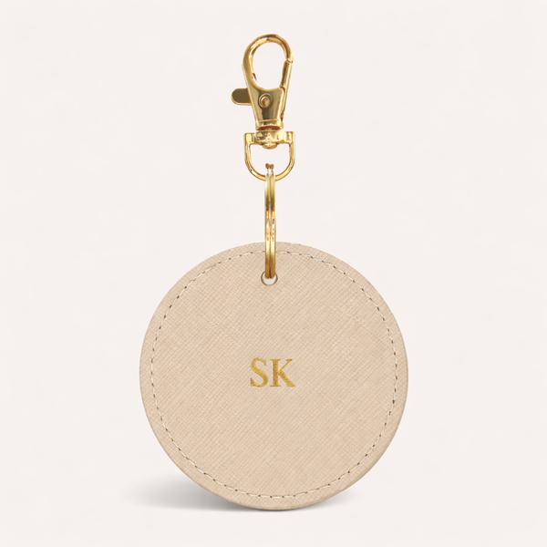 Sleutelhanger Rond ⎮ Pure Beige