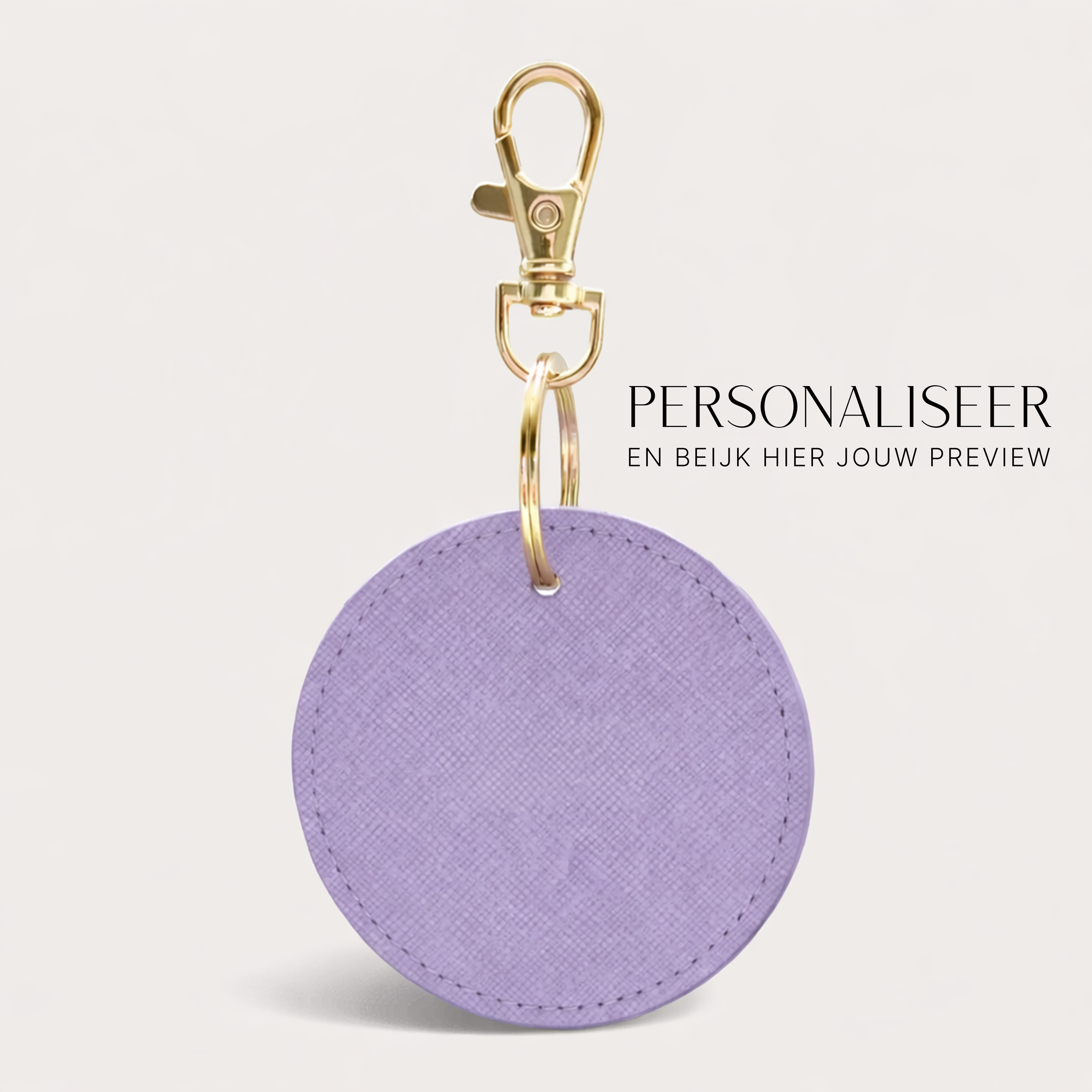Sleutelhanger Rond ⎮ Lovely Lilac
