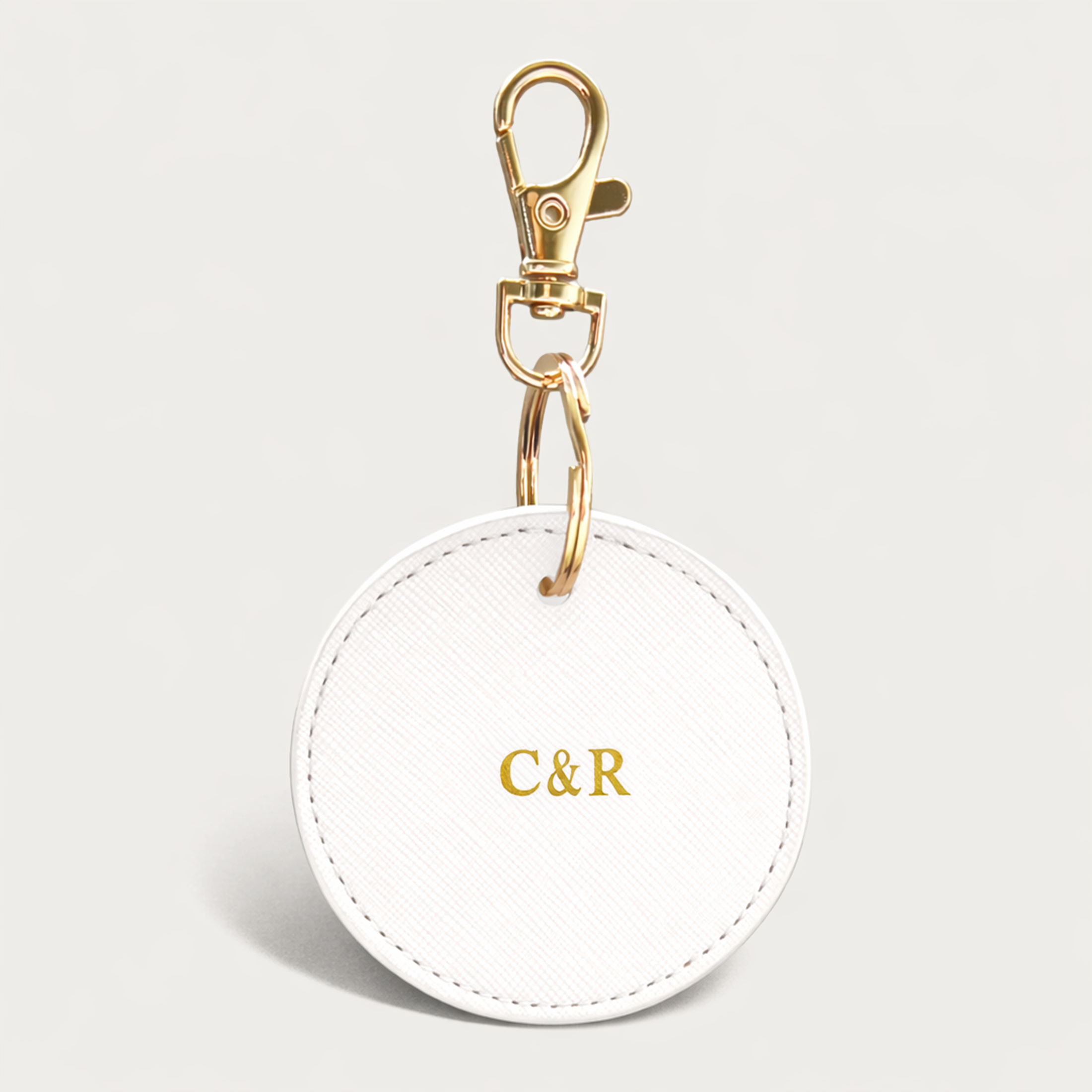 Sleutelhanger Rond ⎮ Delicate White