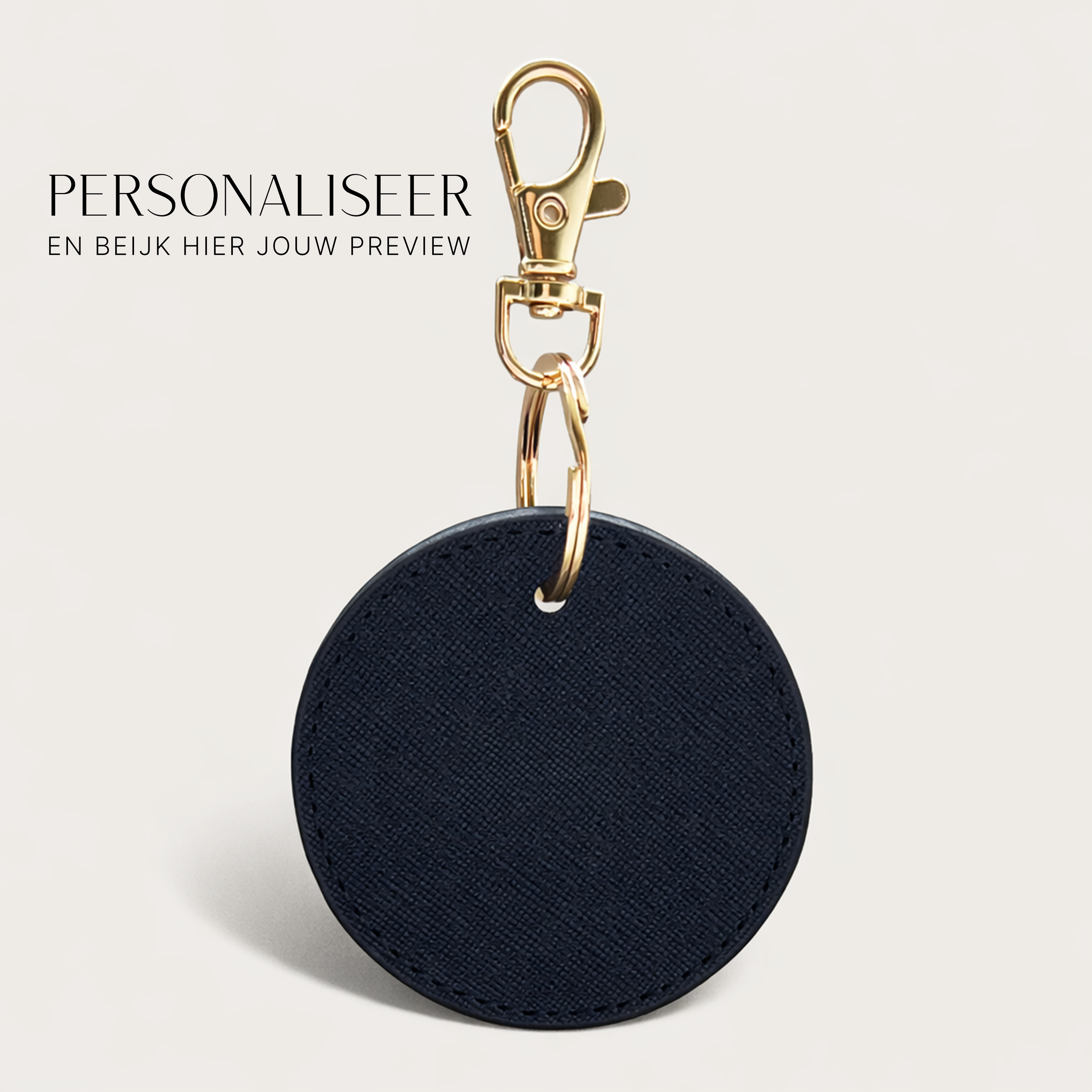 Sleutelhanger Rond ⎮ Classic Black